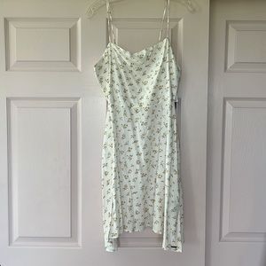 NWT Volcom Cream Color Floral Print Dress
